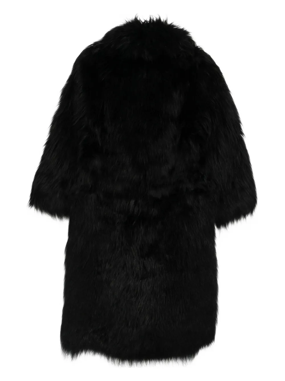 Blumarine Fur Coat In Black