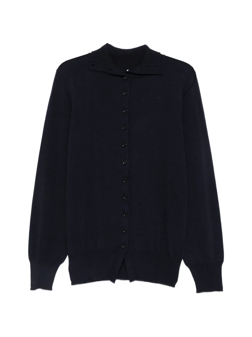 Liviana Conti Button-fastening Knitted Cardigan In Black