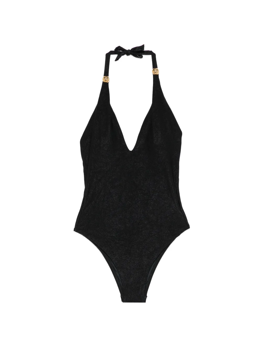 Água de Coco V-neck embellished swimsuit - Nero