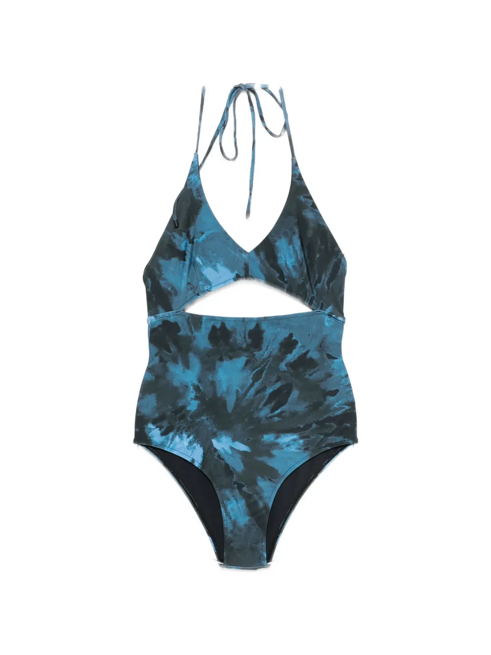 Osklen tie-dye cutout swimsuit - Blu