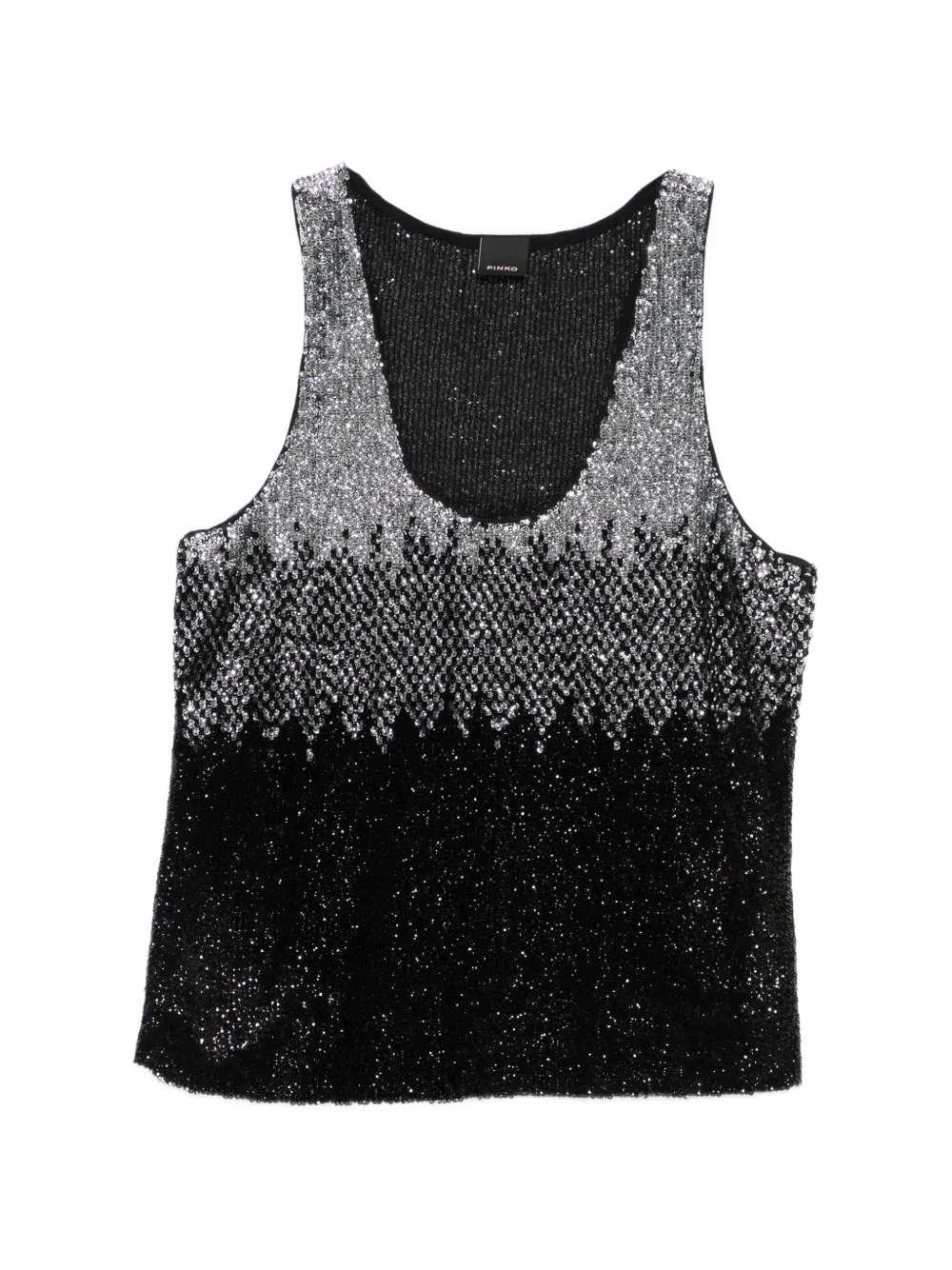 PINKO Dinko sequinned top - Nero