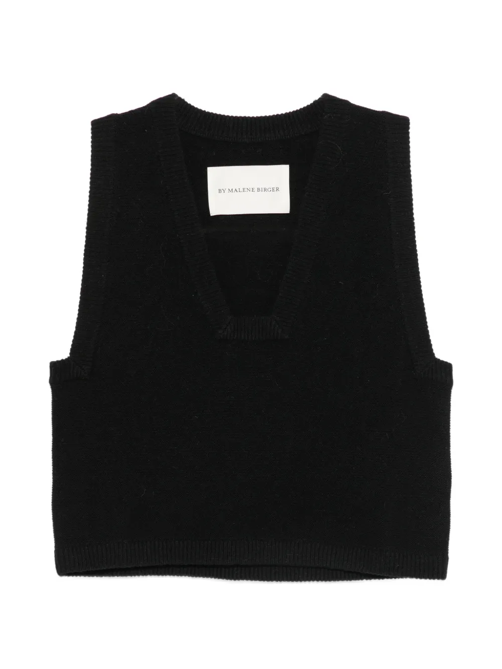 By Malene Birger Wione V-neck tank top - Schwarz