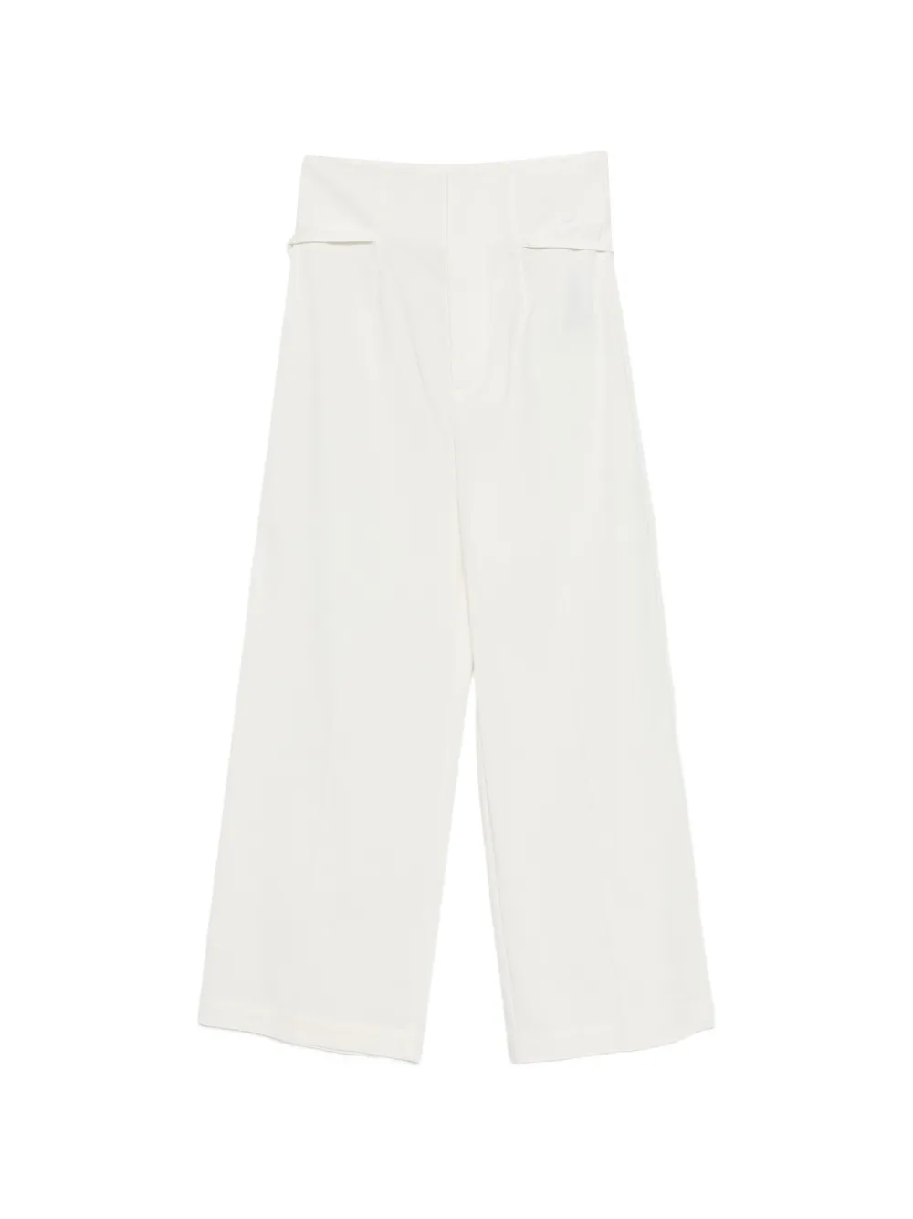 Erika Cavallini ti-detail trousers - Bianco