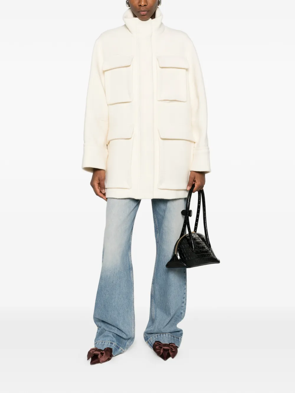  Circus Hotel Flap Pocket Jacket - Neutrals 