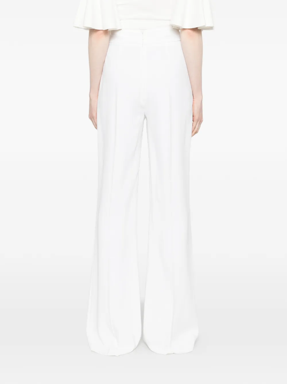 PINKO Straight broek met knopen Wit