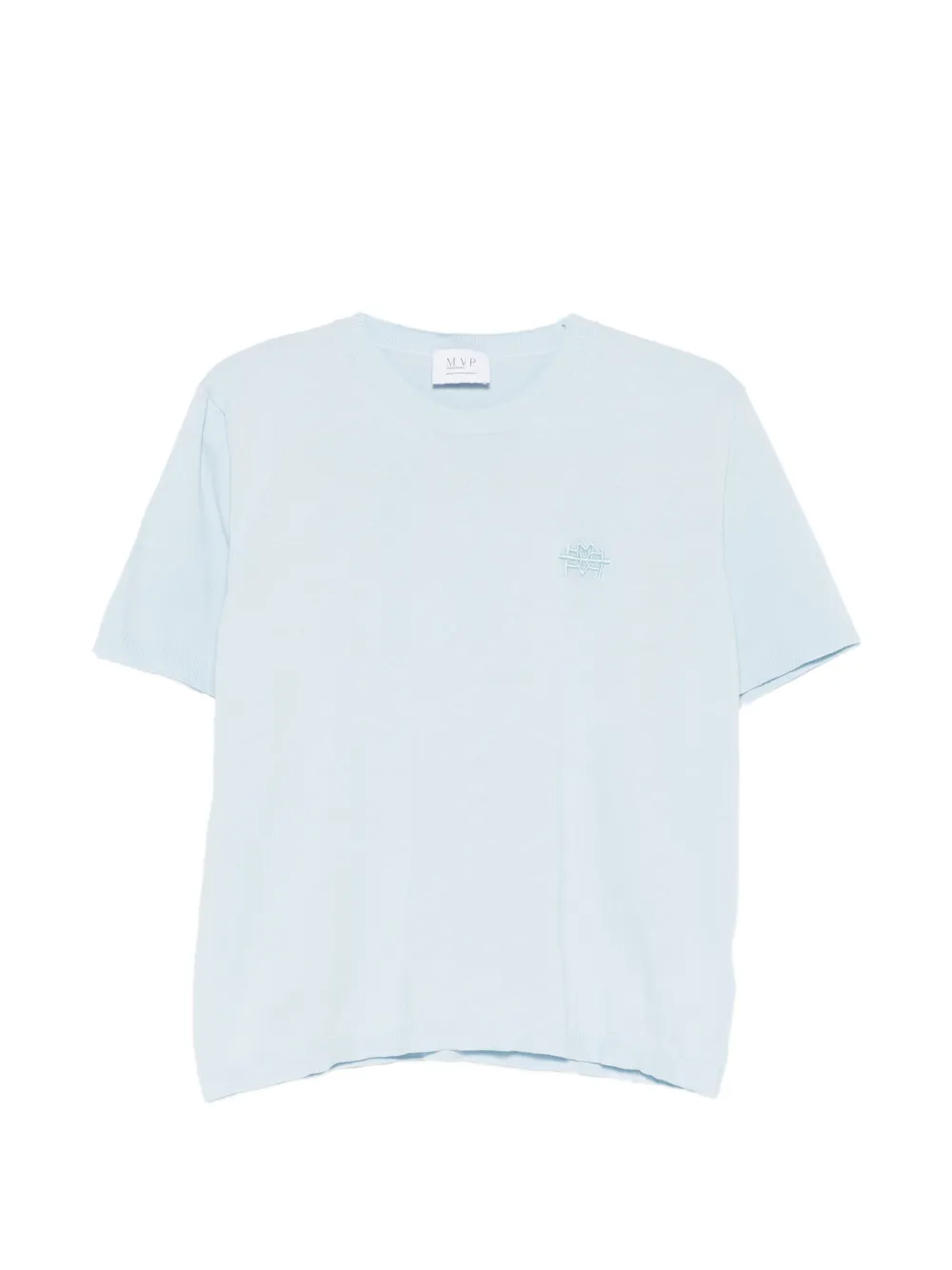 mvp wardrobe T-shirt con ricamo - Blu