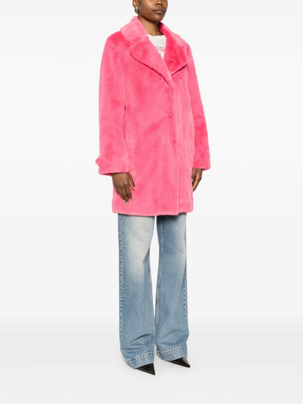  Blugirl Faux-fur Coat - Pink 