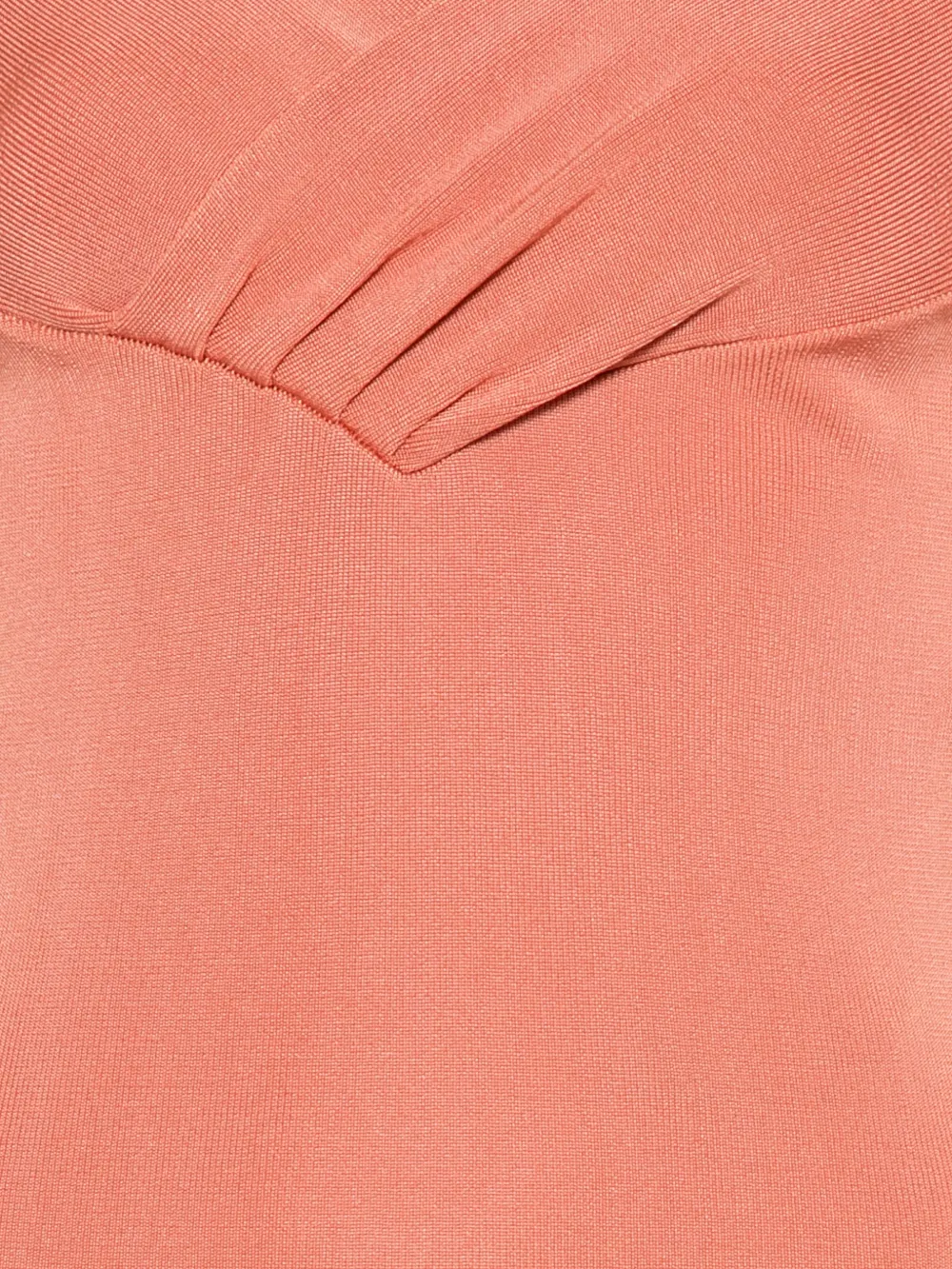 Elisabetta Franchi Off-shoulder geplooide jurk Oranje