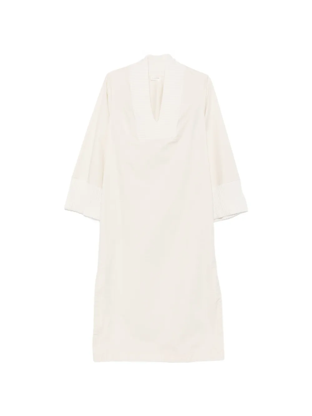 By Malene Birger Molva Midikleid mit geripptem Strickbesatz - Nude