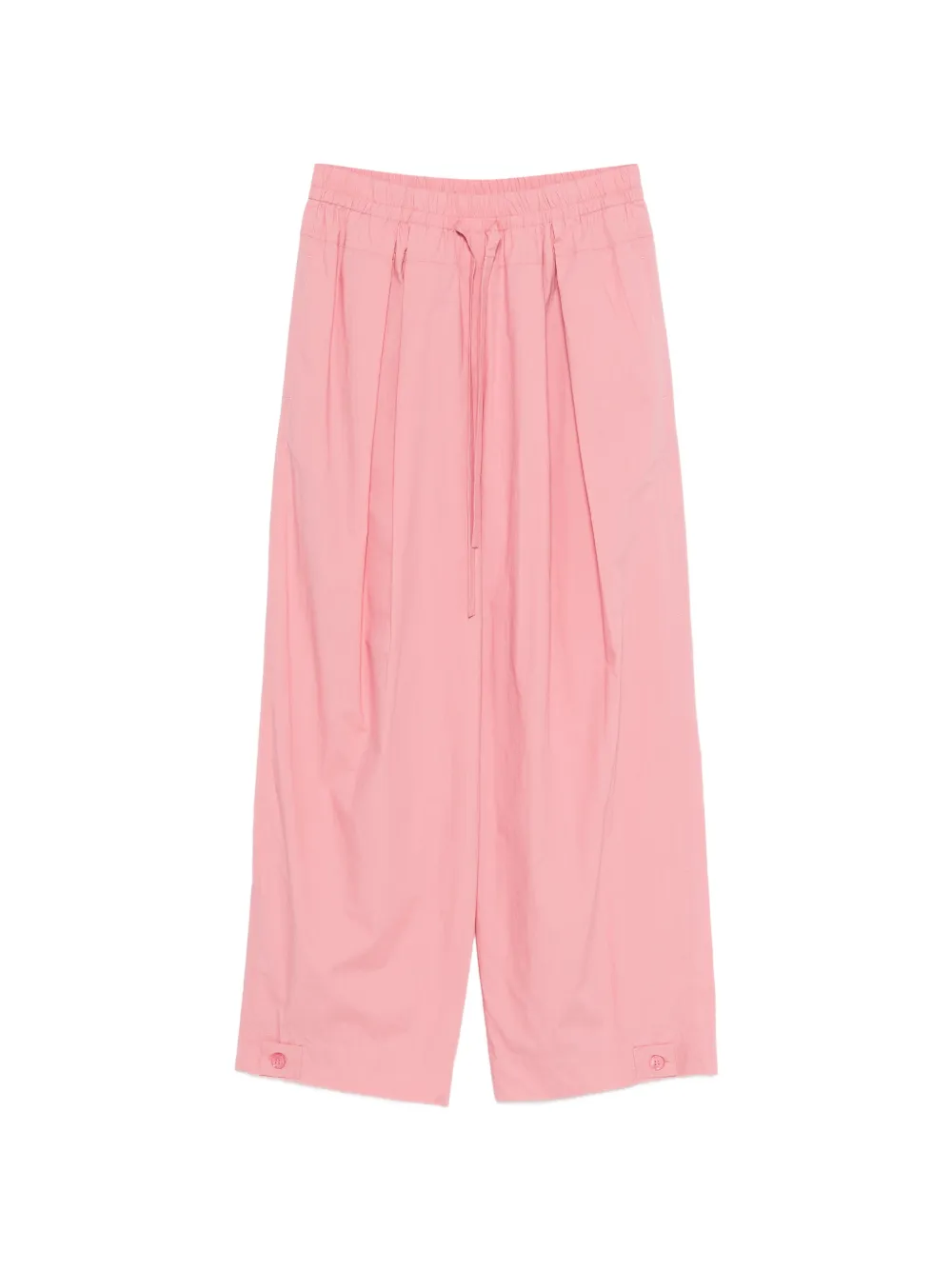 Erika Cavallini Pantaloni plissé con coulisse - Rosa