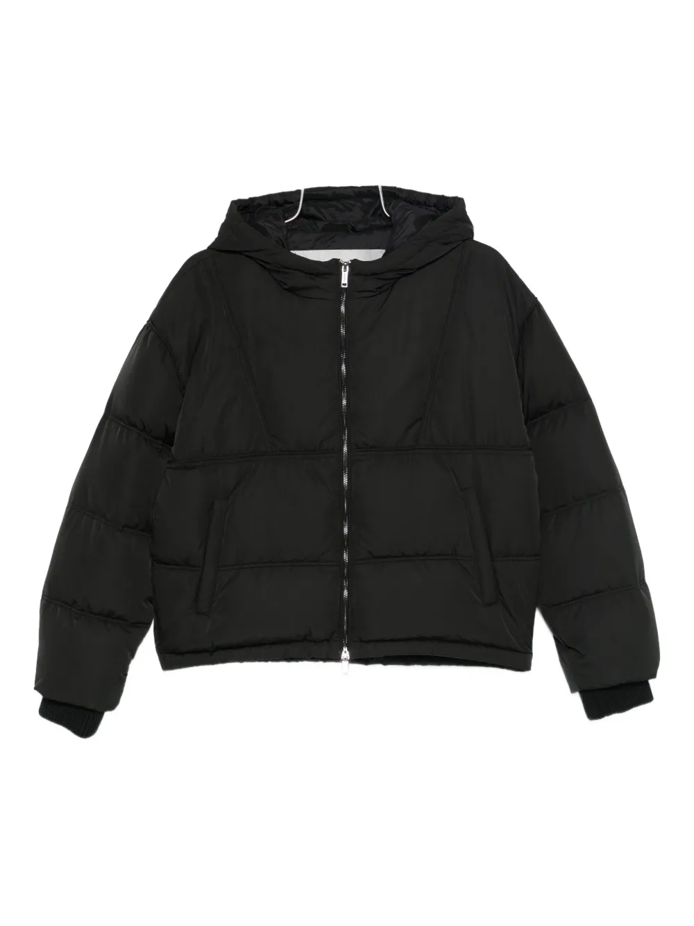 Iceberg Hooded Down Jacket In Black