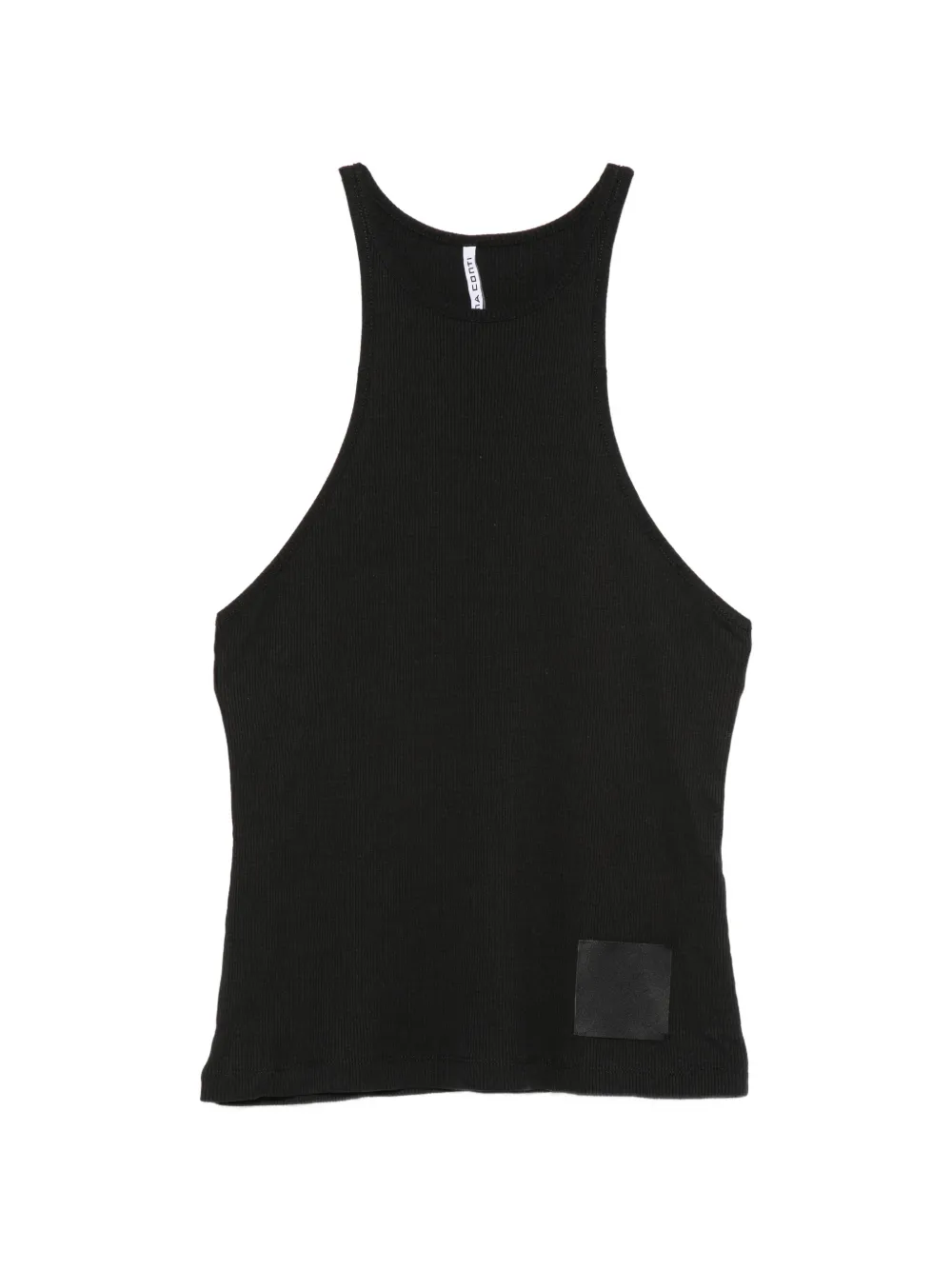 Liviana Conti ribbed-knit racerback top - Nero