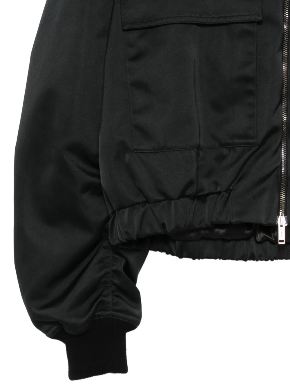  Iceberg Zipped Bomber Jacket - Black 