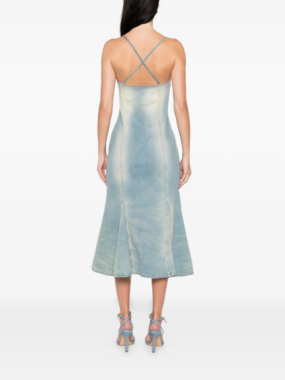 Blumarine Jurk met studs Blauw