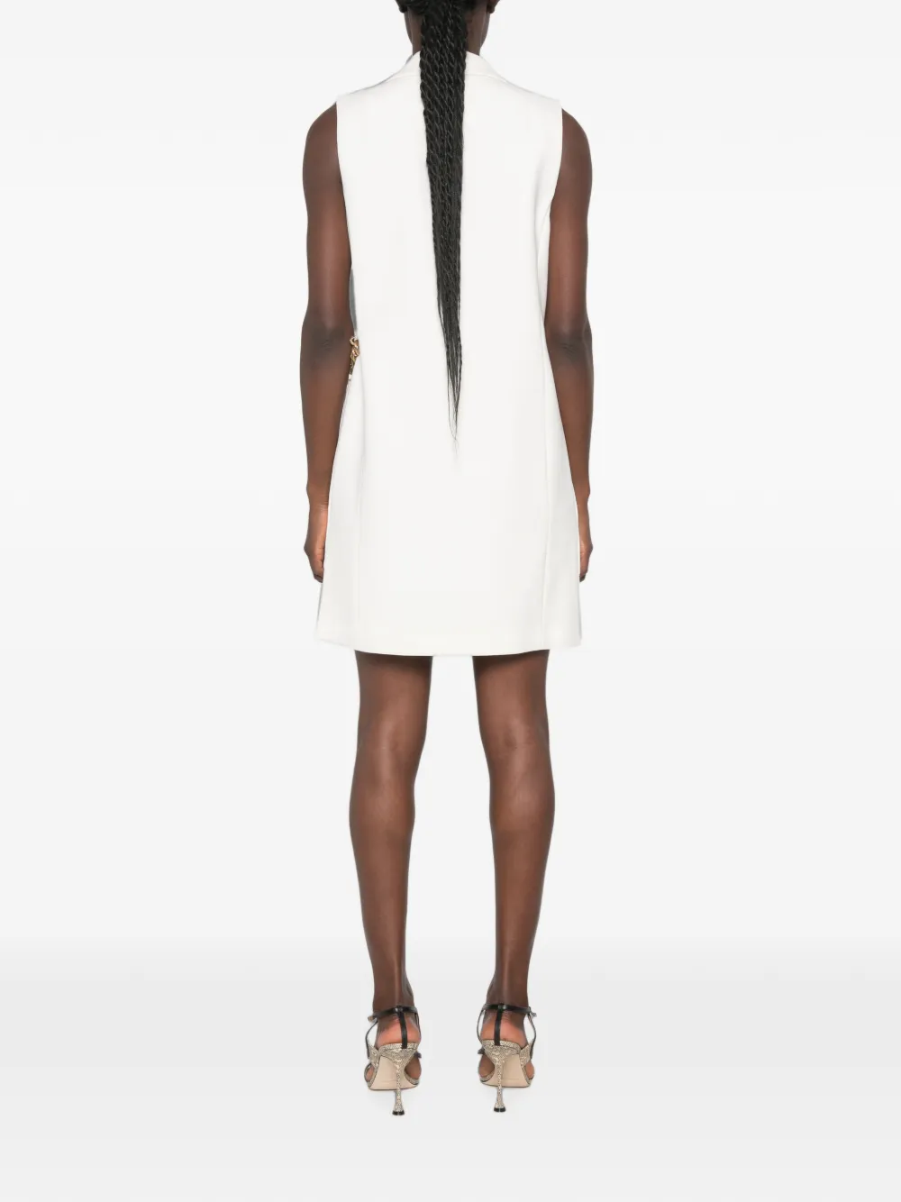 SIMONA CORSELLINI Mini-jurk met schakelketting Wit