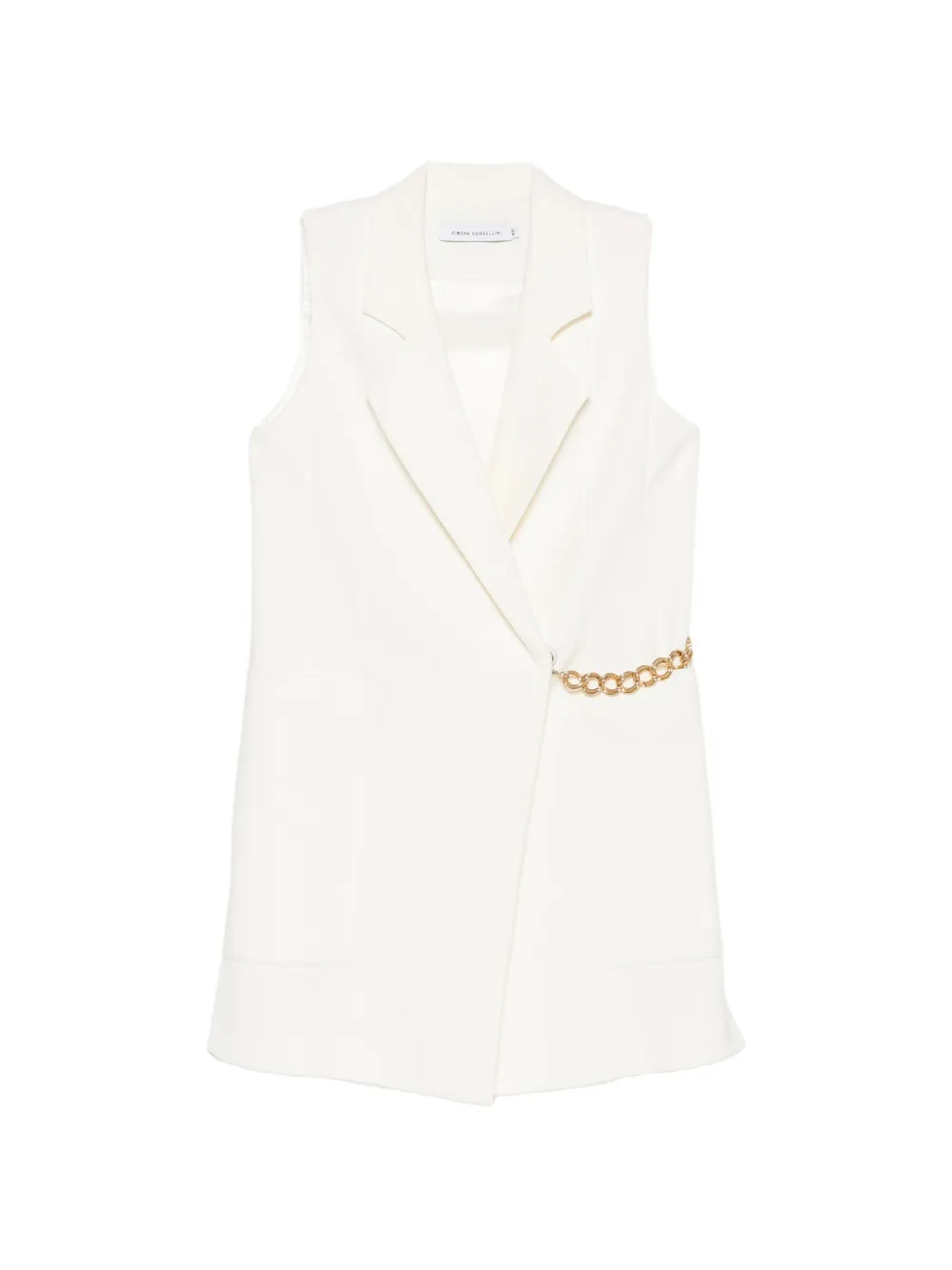 SIMONA CORSELLINI chain-link mini dress - Weiß
