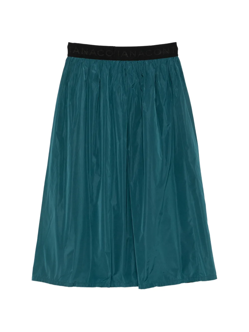 Liviana Conti Midi-rok met logoband Groen