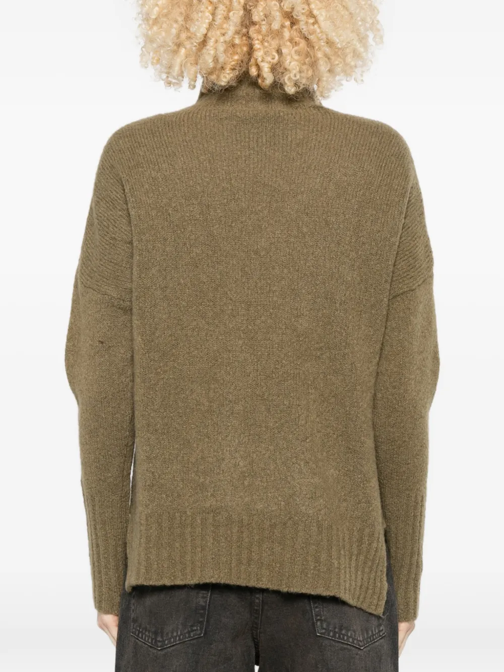 PINKO Trui met hoge hals Bruin
