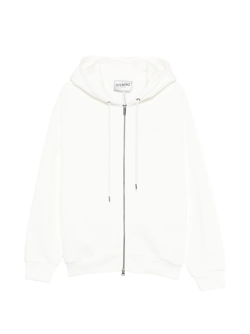 Iceberg zipped hoodie - Bianco