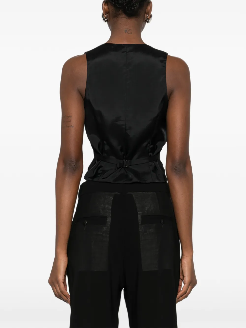 Blumarine Gilet met knopen Zwart