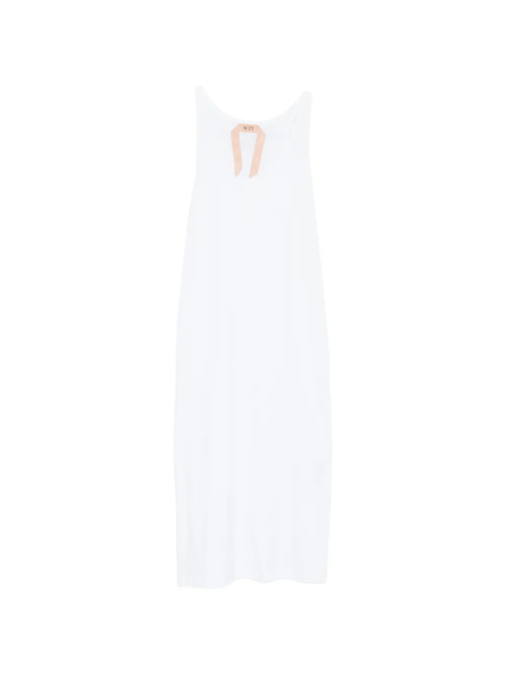 Nº21 Abito con scollo a V - Bianco