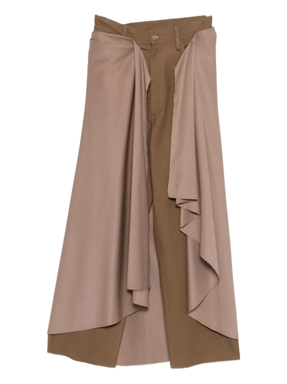 MARBELL Erin draped panel trousers | marrón | Image 1
