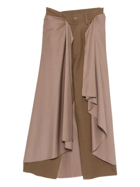 MARBELL Erin draped panel trousers