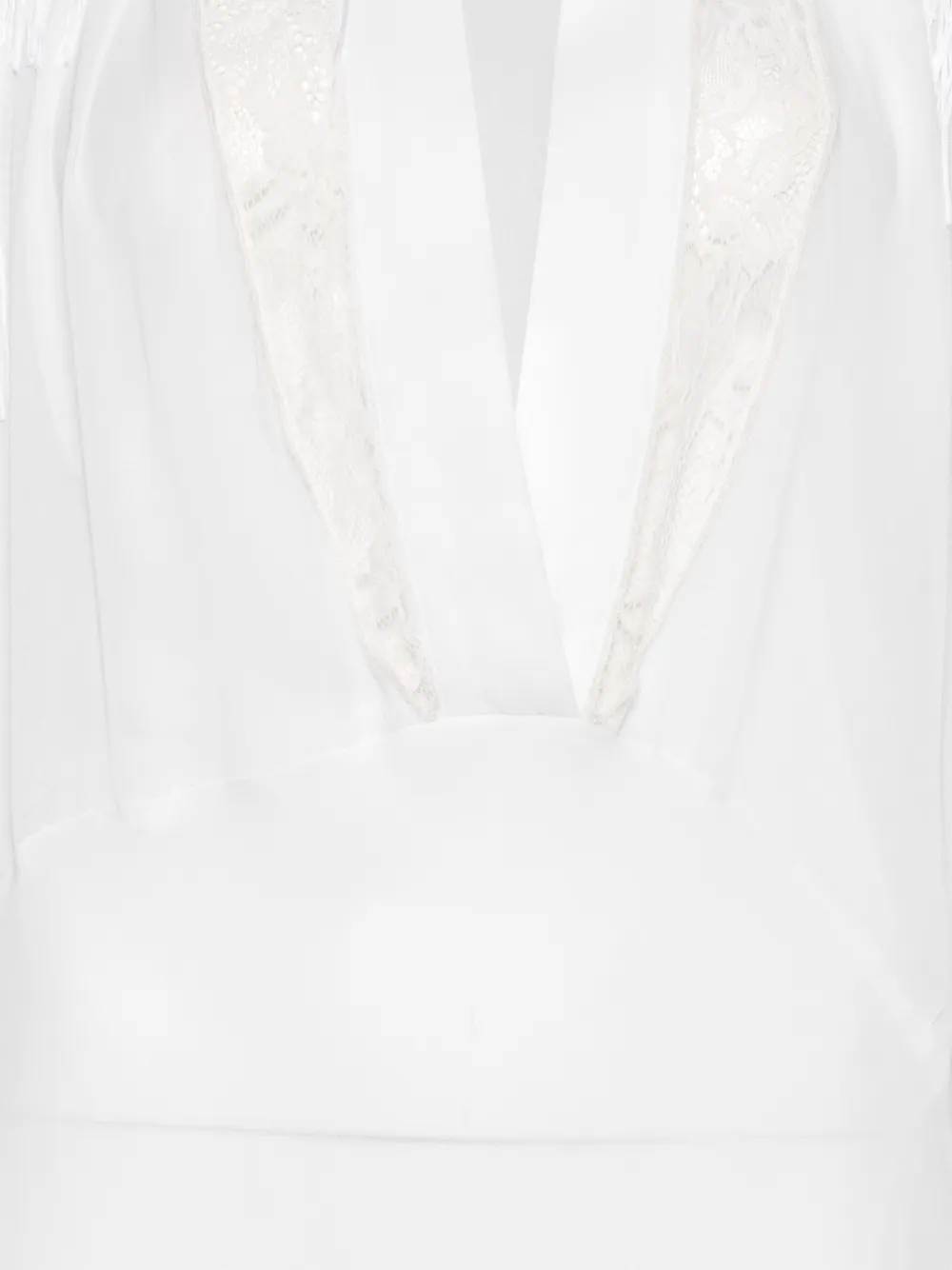 Blumarine Maxi-jurk met V-hals Wit