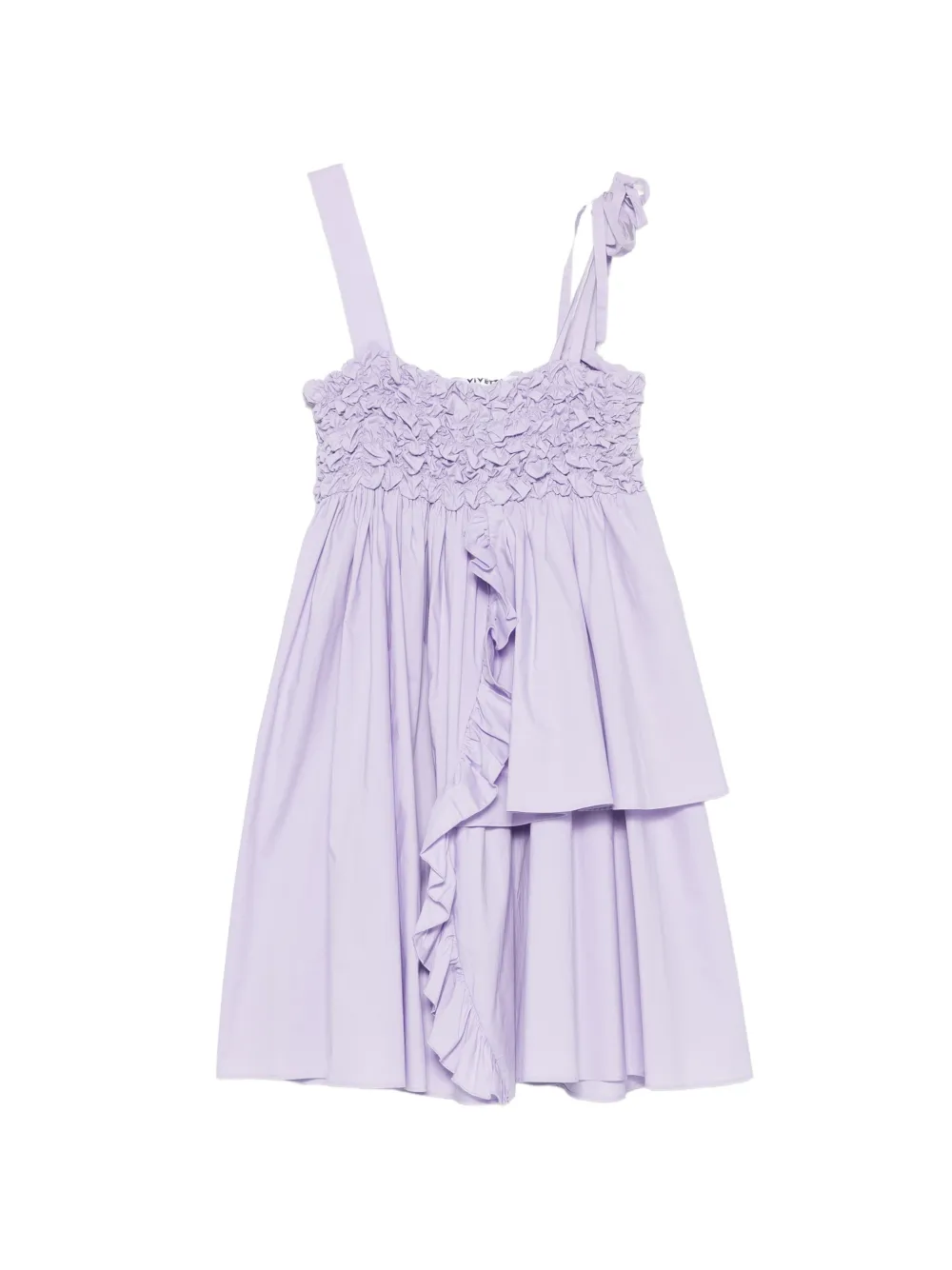 Vivetta Ruffle-details Mini Dress In Purple