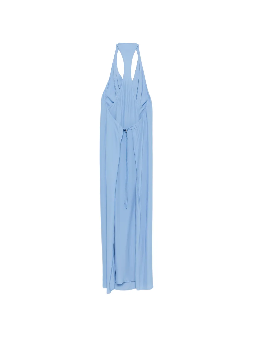  Circus Hotel Cowl Halter Maxi Dress - Blue 