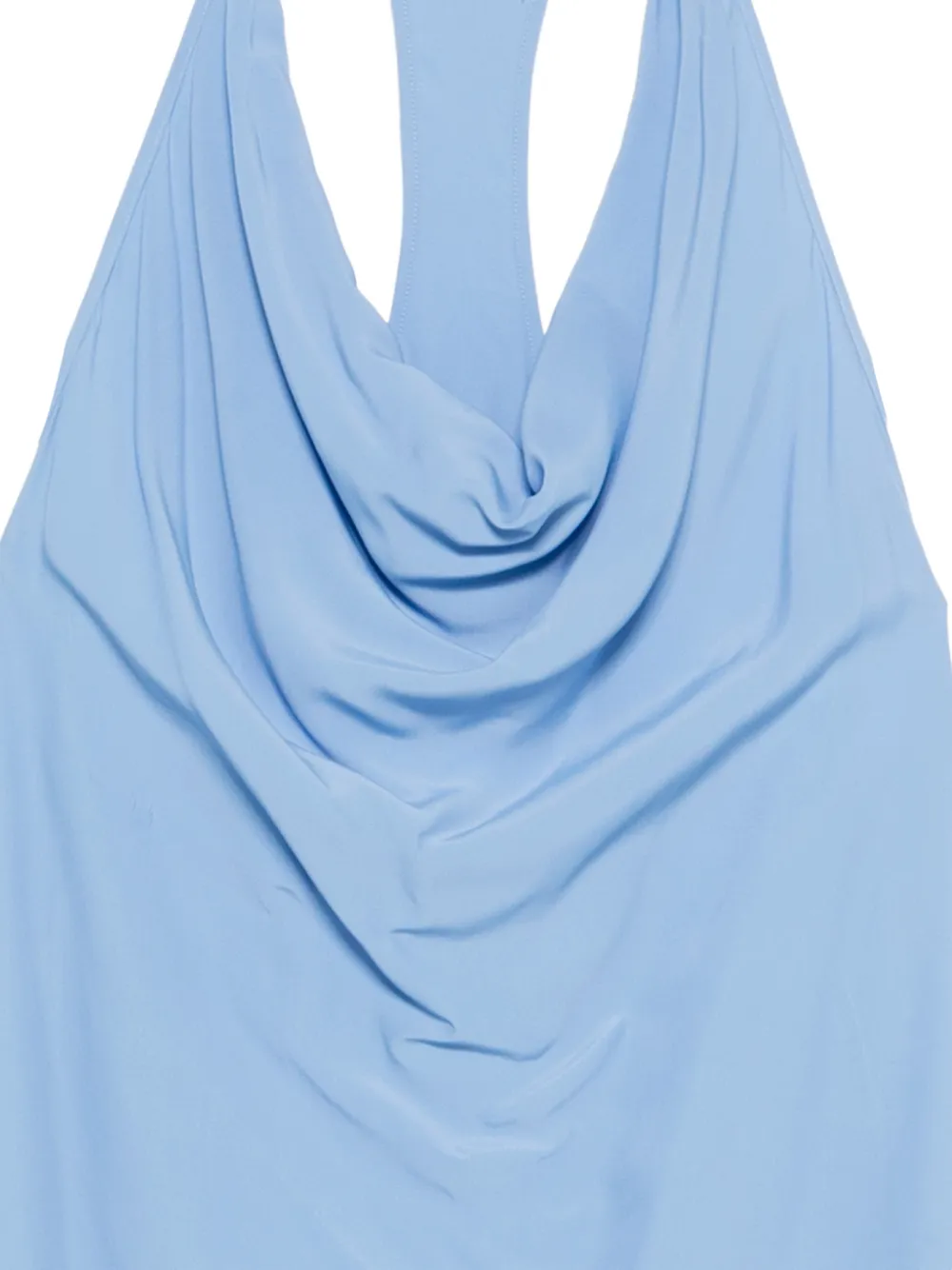  Circus Hotel Cowl Halter Maxi Dress - Blue 