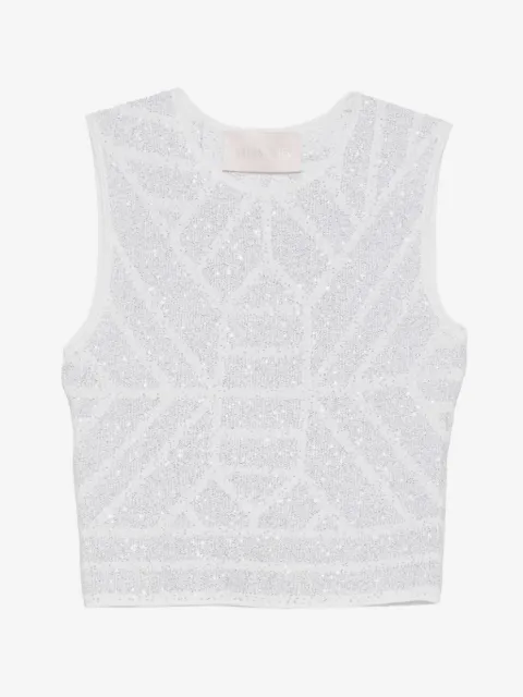 Circus Hotel sequinned sleeveless top