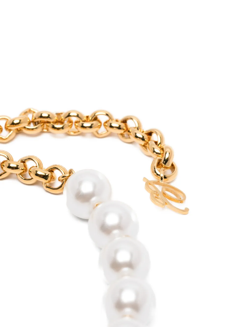 Blumarine Logo-detail Necklaces In Gold