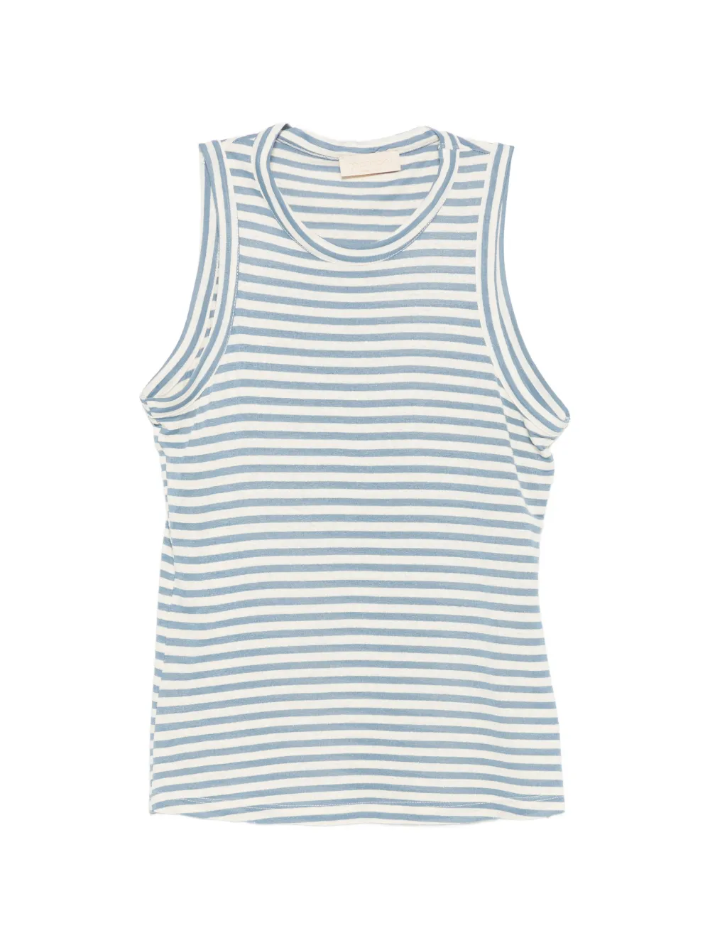 MOMONÌ Rue striped sleeveless T-shirt - Blu