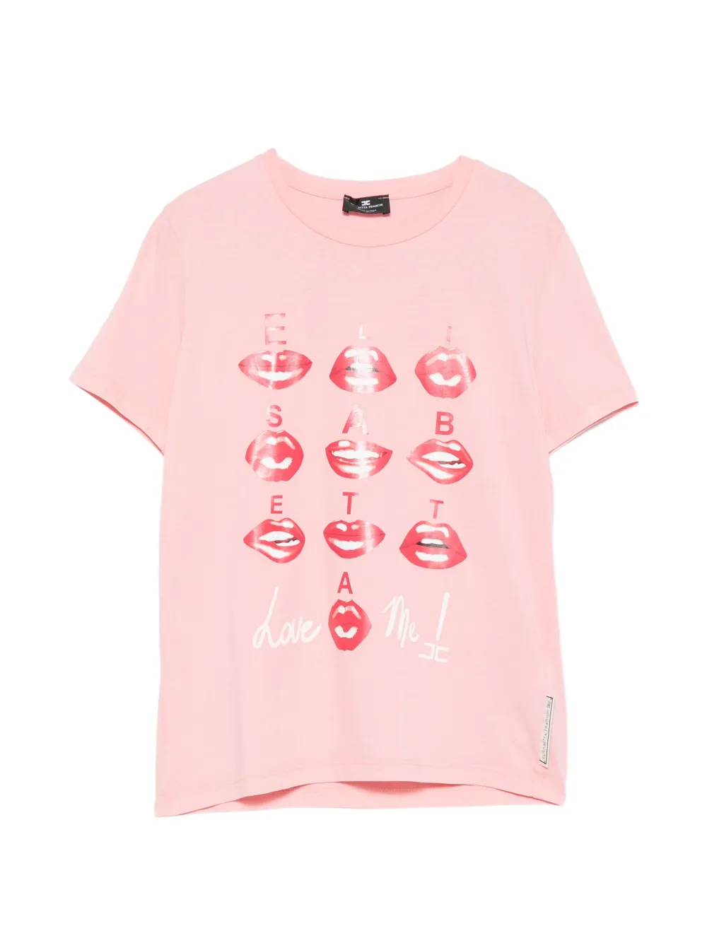Elisabetta Franchi lip-print T-shirt - Rosa