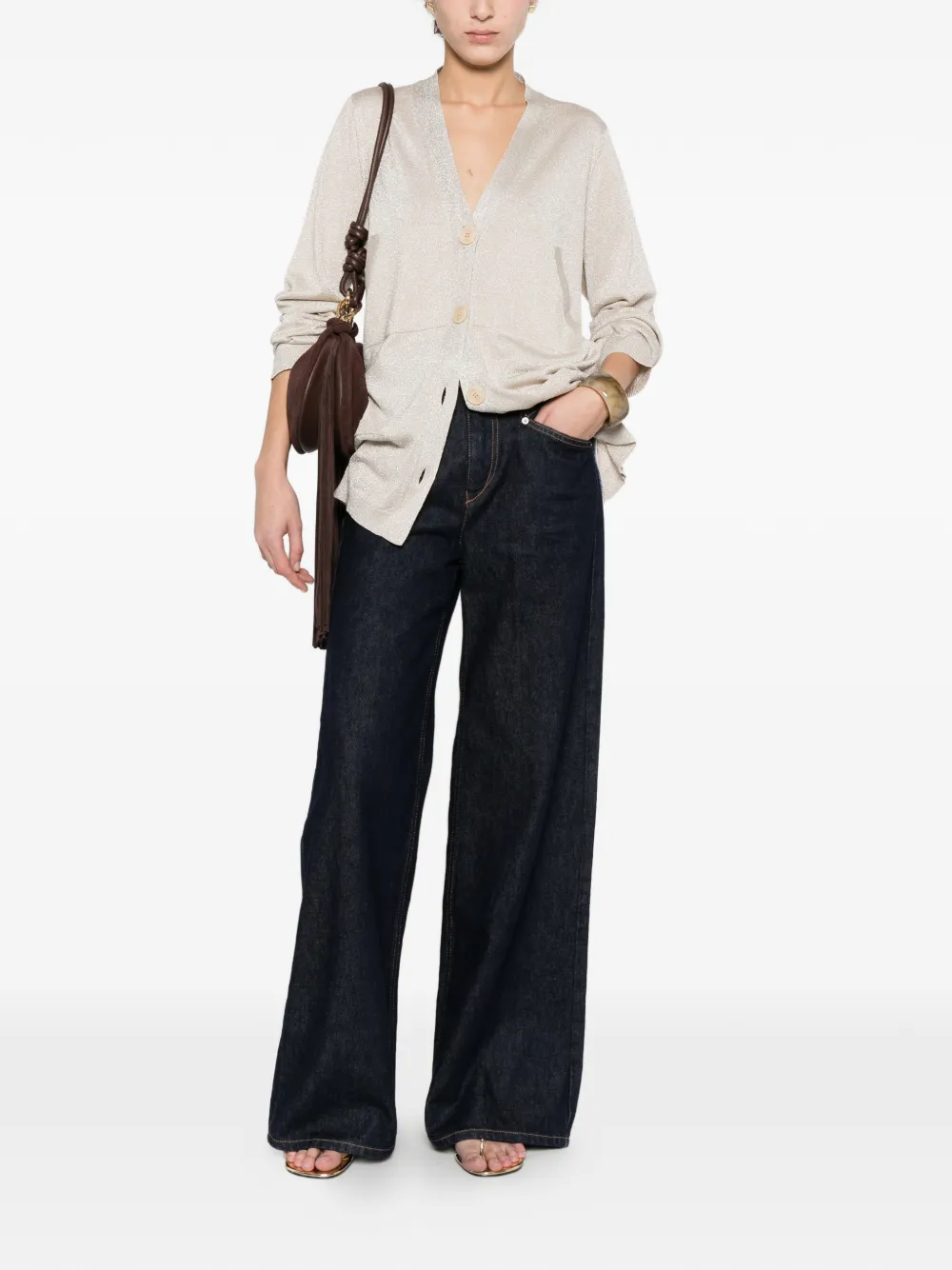  Circus Hotel Button Pocket Jacket - Neutrals 