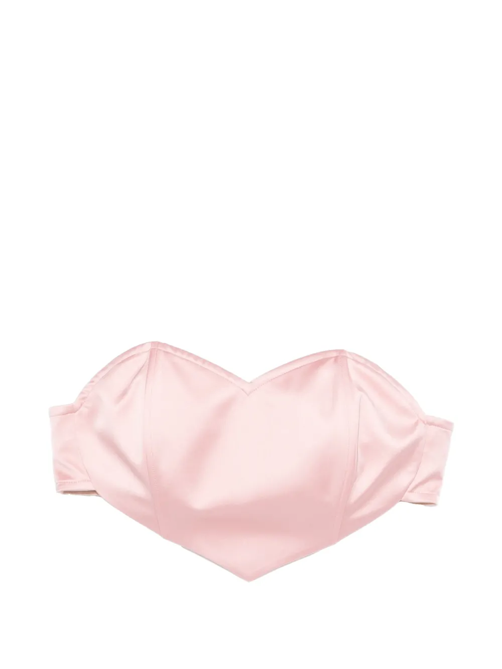 Vivetta Top senza spalline con scollo a cuore - Rosa