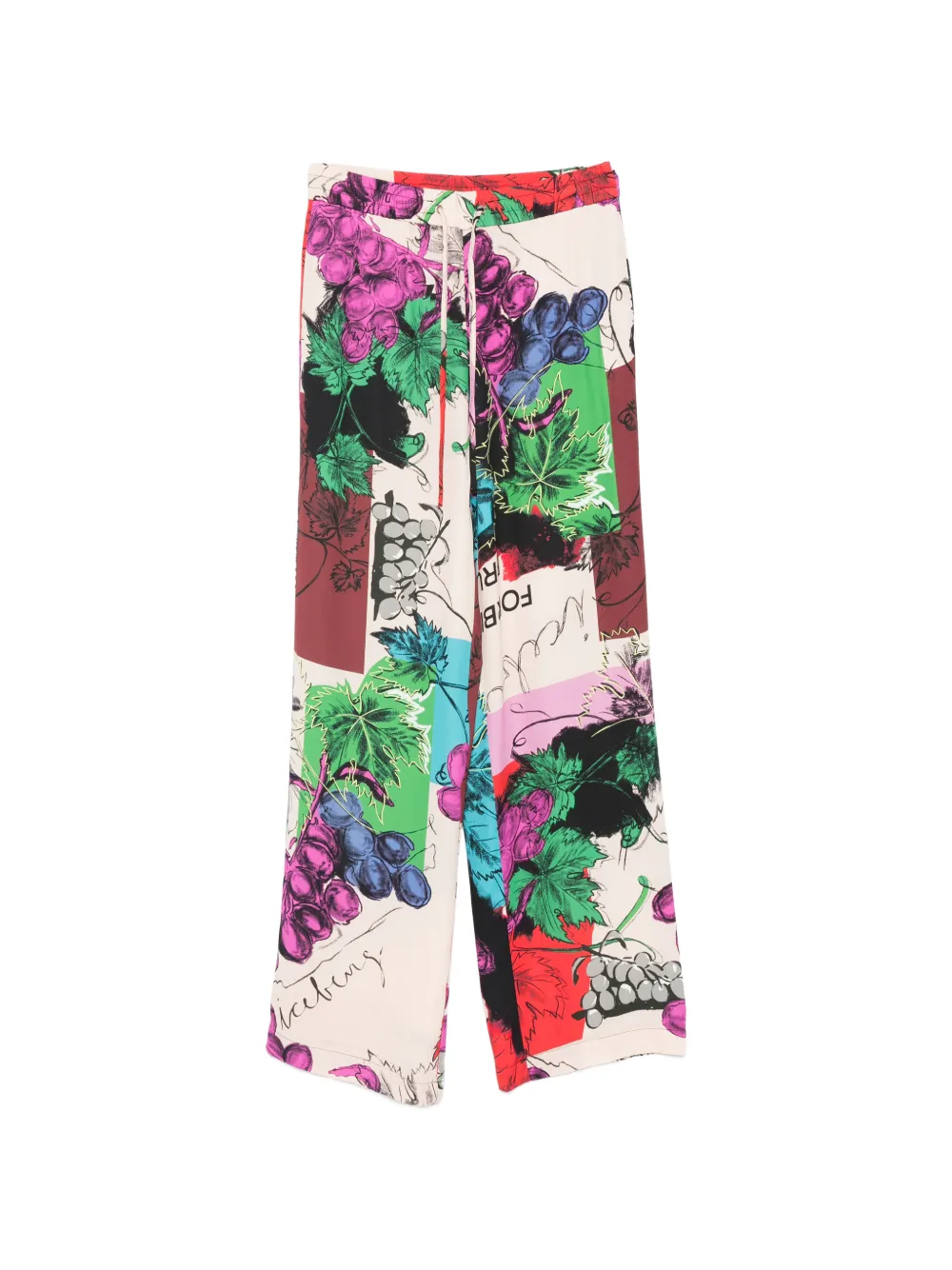 Iceberg grapes-print palazzo pants - Viola
