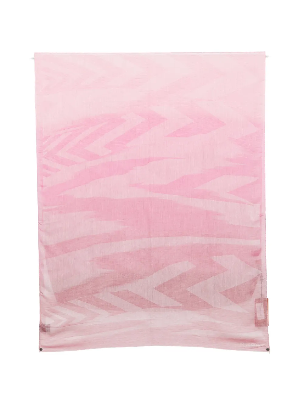 Missoni zigzag-print frayed scarf - Rosa