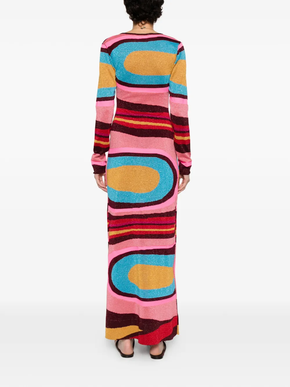 Circus Hotel Maxi-jurk met abstract patroon Roze