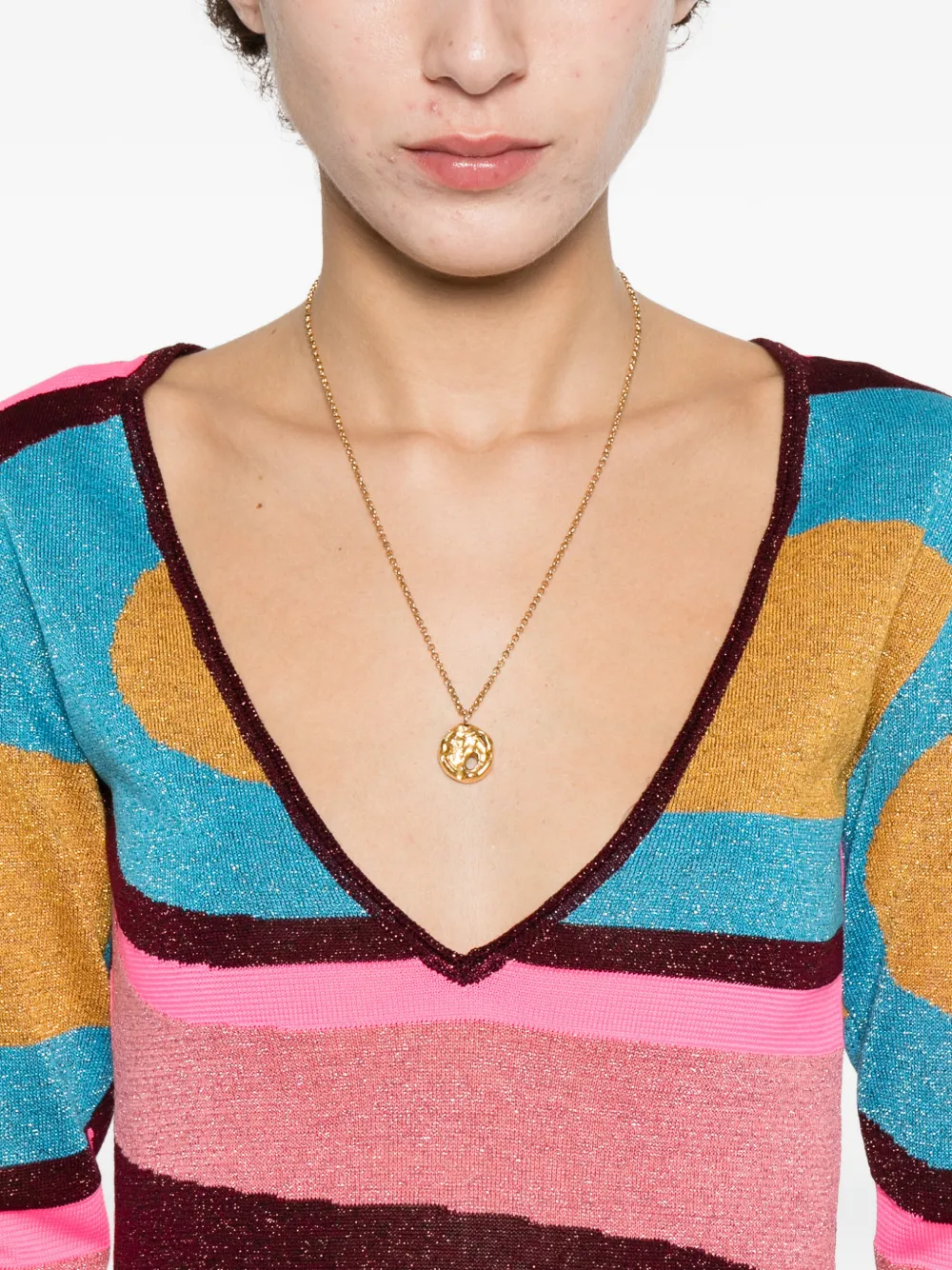 Circus Hotel Maxi-jurk met abstract patroon Roze
