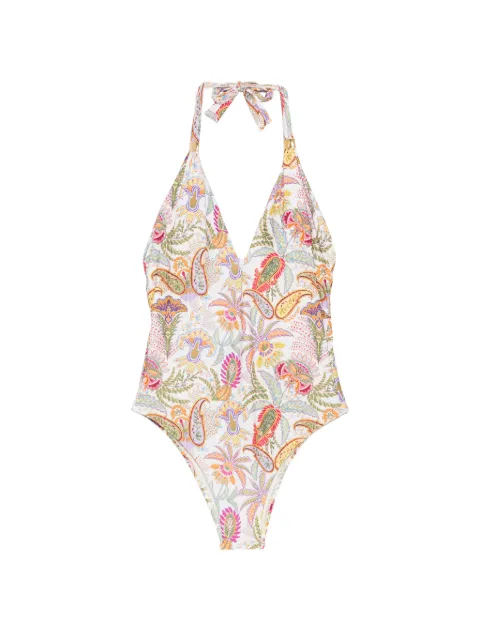 Água de Coco paisley-print swimsuit