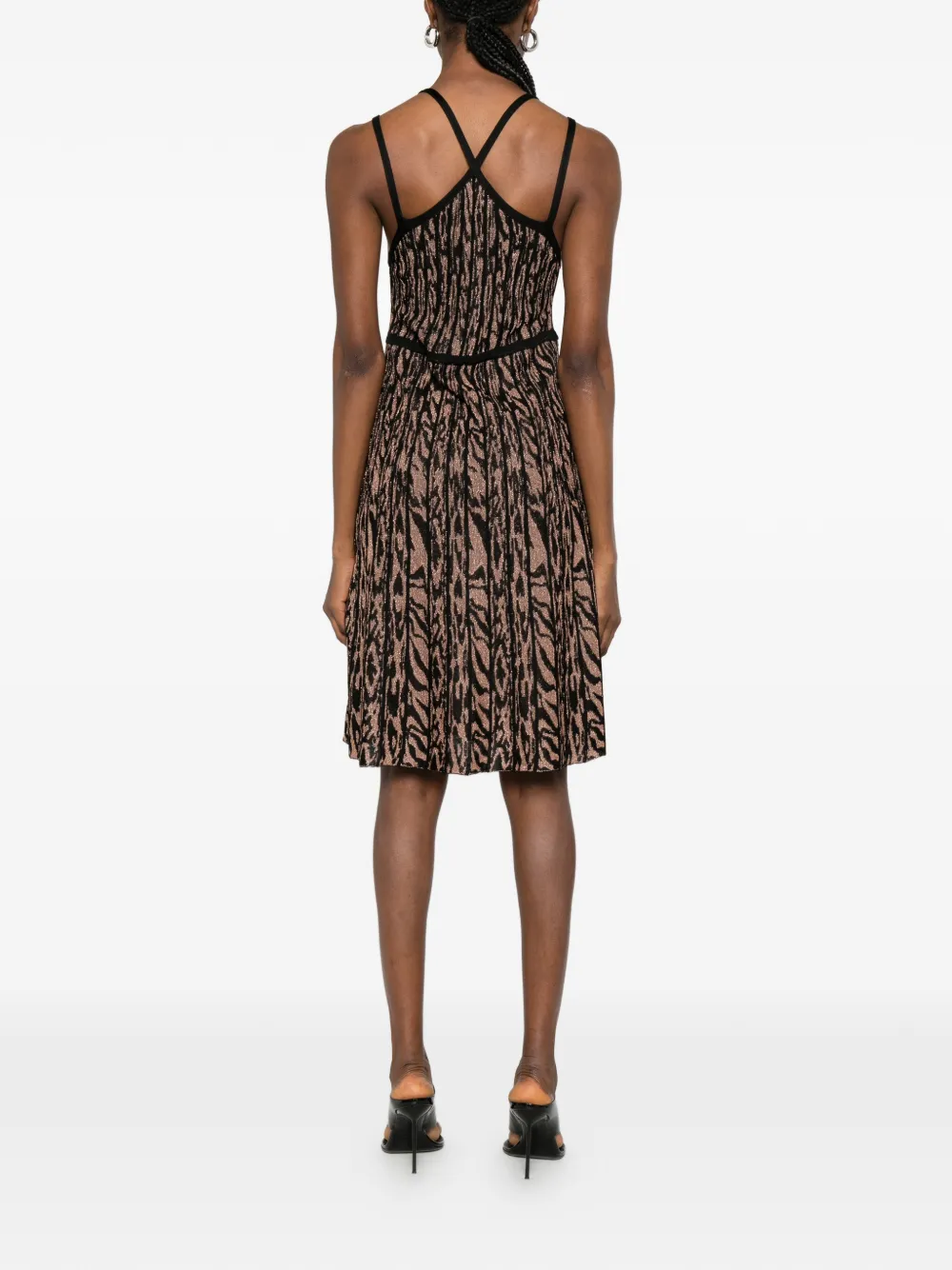Just Cavalli Mini-jurk met V-hals Bruin