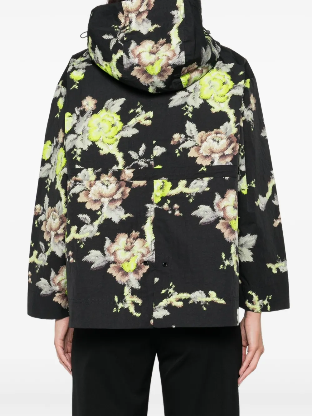 PSOPHIA Jack met bloemenprint Zwart