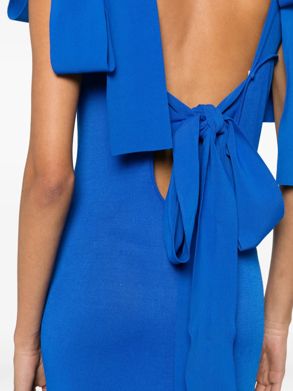 By Malene Birger Meira maxi-jurk met open rug Blauw