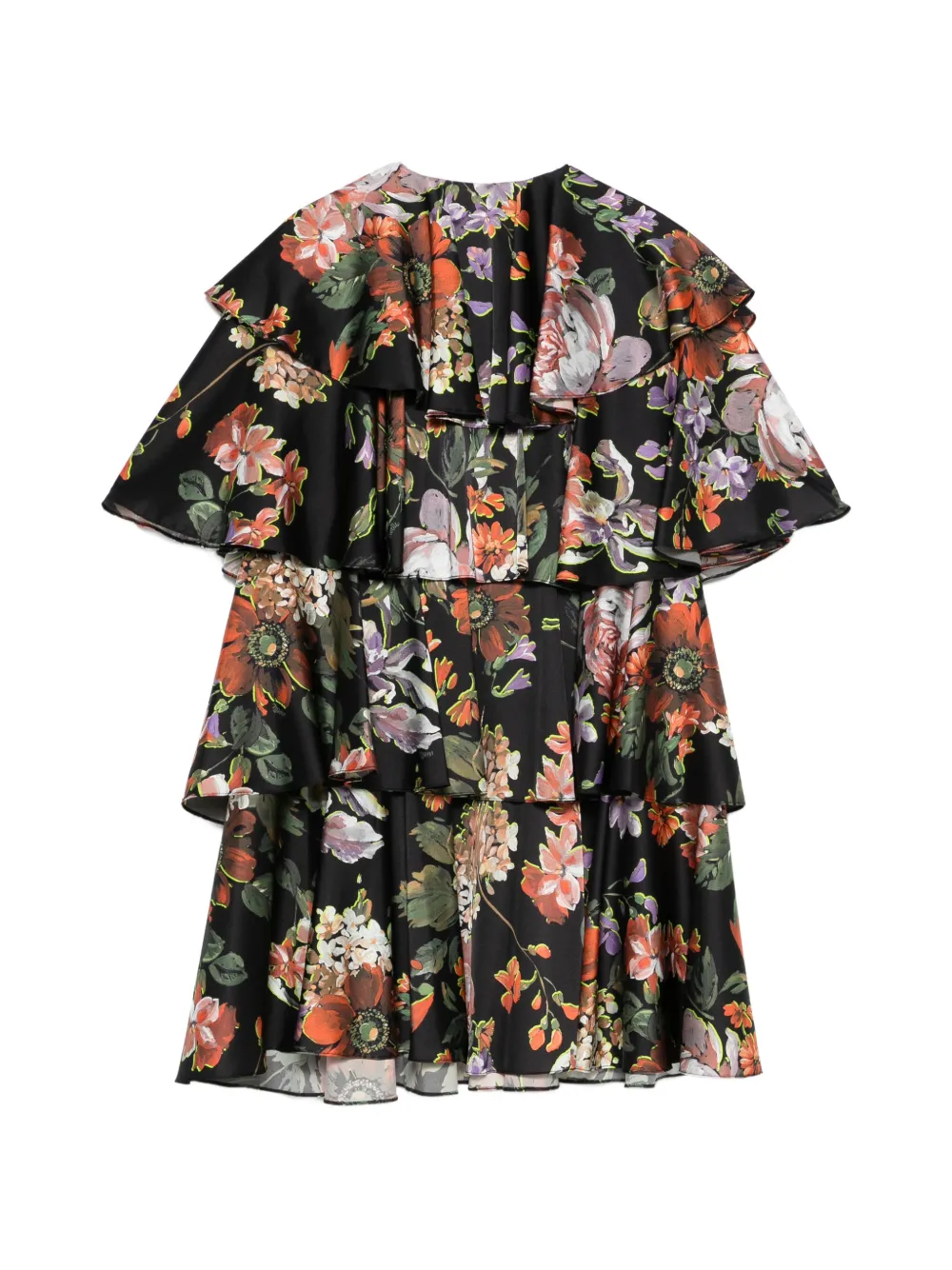 Vivetta Mini-jurk met bloemenprint Zwart