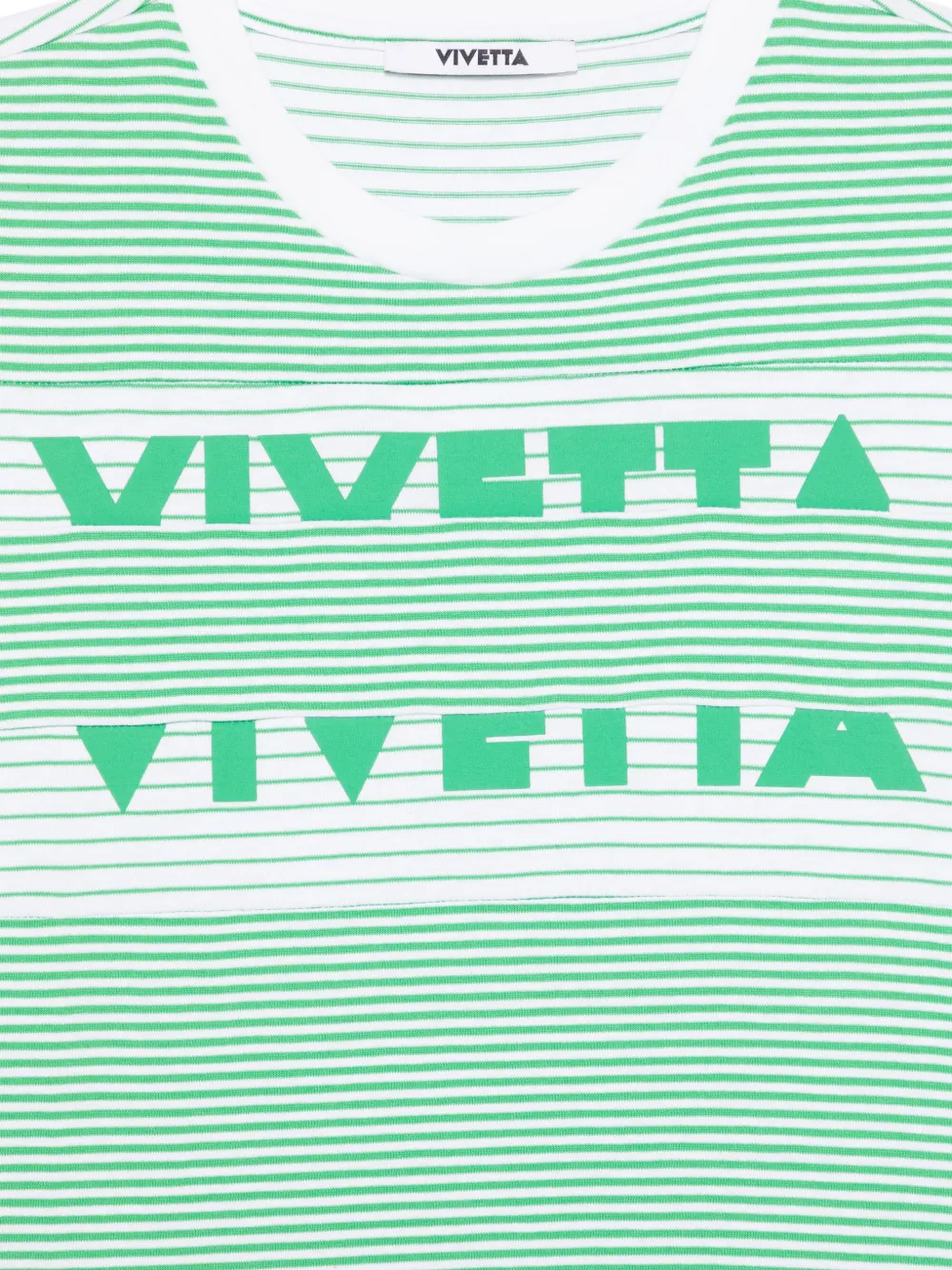  Vivetta Striped T-shirt - Green 