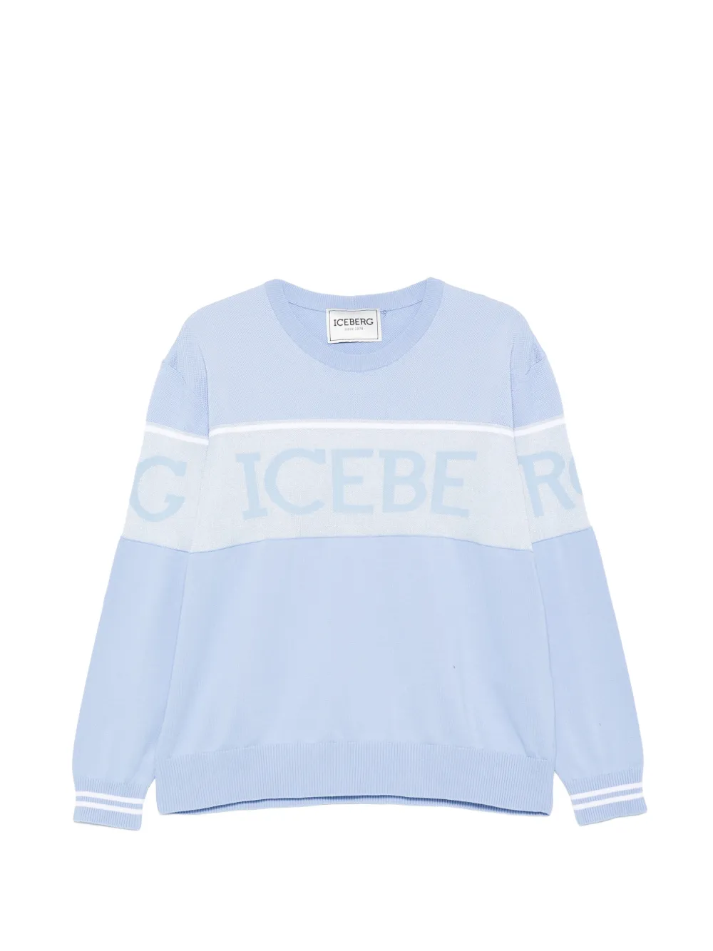 Iceberg logo-detail sweatshirt - Blu