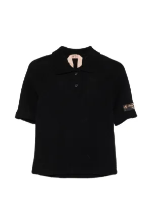 Alexander Wang ポロネック カーディガン | ブラック | FARFETCH JP