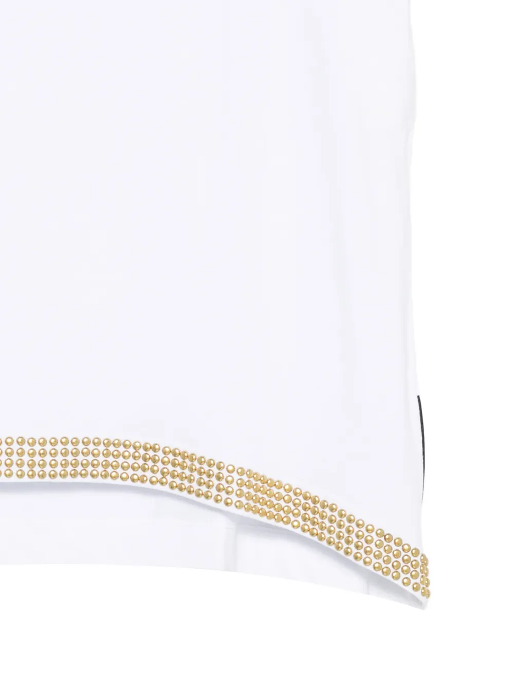 Just Cavalli T-shirt met studs en gewatteerde schouders Wit